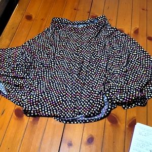 Multi Color Premise Flowing Skirt